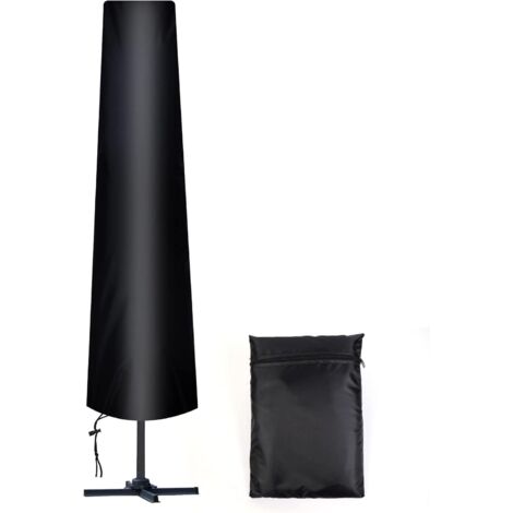 Housse Parasol Droit,210D Oxford Housse de Protection pour Parasol avec Sac de Rangement, Résistant aux Intempéries, aux UV, à la Neige 1832535CM (1/5)