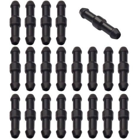 20 Pcs Connecteurs de Tuyaux, Raccord Droit de Tuyau Lave Glace Connecteur Raccord de Tube (1/5)