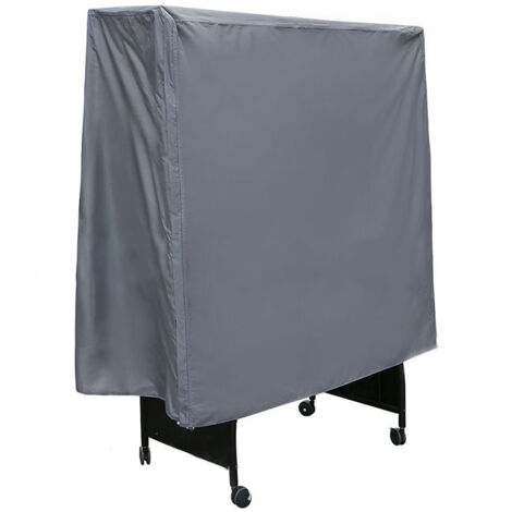 210D Oxford tissu table de ping-pong housse anti-poussière extérieur anti-poussière et étanche couverture gris 15252144cm (1/5)