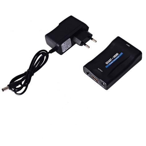 Convertisseur de tension-Peritel A Hdmi 1080P 60Hz Adaptateur Peritel Plug And Play Convertisseur Analogique Vers Numerique Boite Video Audio Adaptateur (1/5)