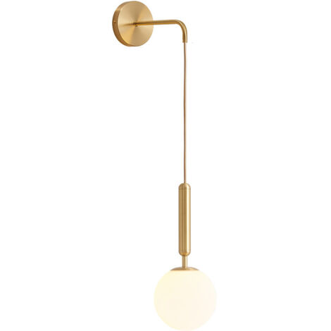 Boule de Verre Vintage Suspension Bronze, E27 Rustic Antique Suspension Luminaire Disque de Montage, Plafonnier Lumières Encastré,Or (1/4)