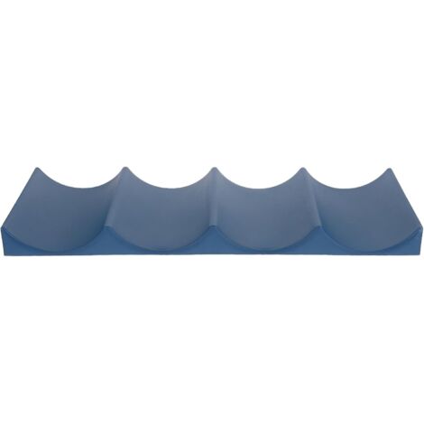 1 porte-bouteilles empilable en plastique pour réfrigérateur, tapis de rangement pour bouteilles, porte-bouteilles pour réfrigérateur de cuisine, bleu (1/5)