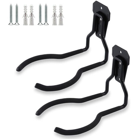 Supports Muraux Pour DéBroussailleuses, 2 Pcs De Crochet Mural Pour Coupe-Herbes, Universel Support Pour Tondeuse à Gazon, Support Mural Pour Coupe-Herbe (1/5)