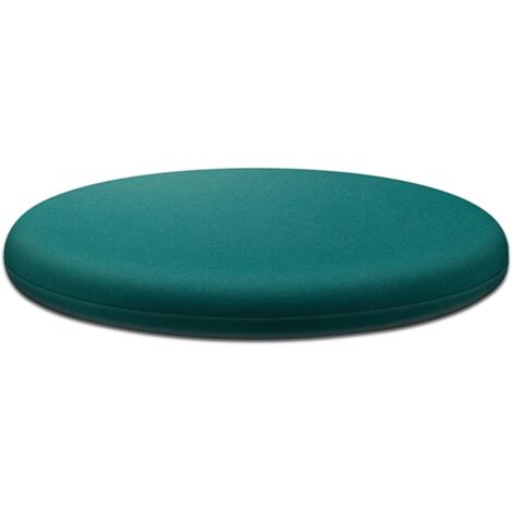 Coussin de chaise rond en mousse à mémoire de forme 30 cm, intérieur amovible - vert (1/5)