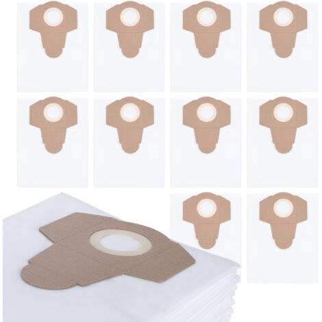 Rosfix Set Sacs Aspirateur 30L 10x – Microfibre Synthétique 65x45cm Filtration HEPA Ø63,5mm compatible avec aspirateur Parkside PNTS 1300 D3, 1400, 1500