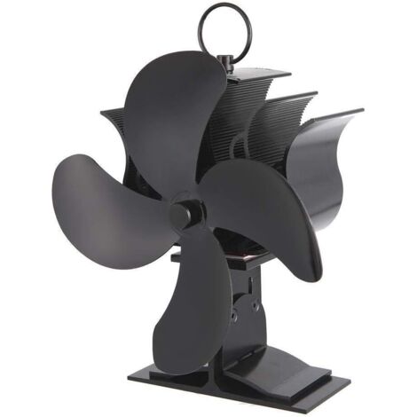 Ventilateur et turbine de chaudière,Ventilateur thermique à double tête, 8 pales, 20X17X9cm (1/5)
