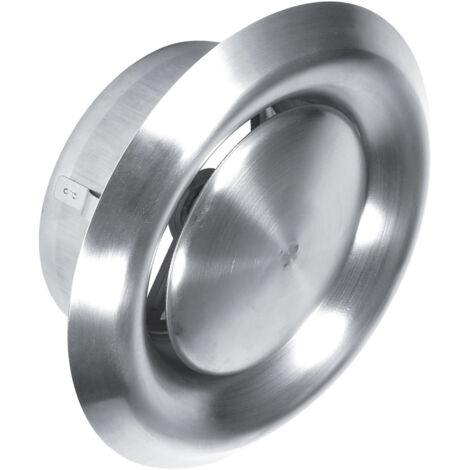 Grille ventilation en Acier Inoxydable de 125 mm,Grille Aeration Reglable,Adaptée aux Systèmes d'Air Frais Tels Que Les Systèmes de Climatisation Centrale (argent) (1/5)