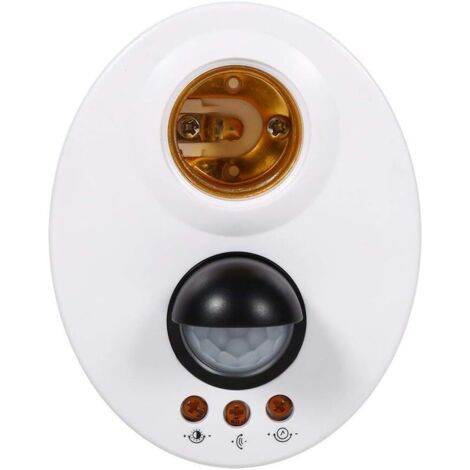 Support de Lampe E27 110-250VAutomatique IR Capteur Infrarouge Lumière Socle Base Lampe Titulaire Corps Humain Induction Interrupteur (1/5)