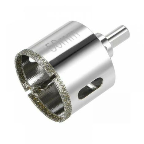 Foret diamant pour scie cloche en verre, céramique, porcelaine, carrelage 50 mm (1/4)