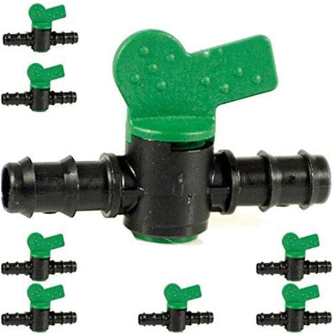 Lot de 50 Vanne goutte à goutte 12mm. Vanne cannelée pour l'irrigation goutte à goutte de haute qualité (1/5)