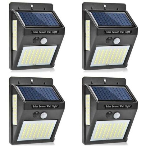4Lampe Solaire Extérieur, Lumière Solaire Etanche éclairage Solaire,avec Détecteur de Mouvement Lampe (1/3)