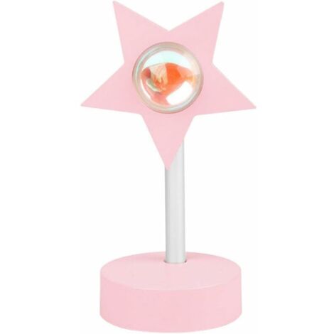 Lumières du Coucher du Soleil Veilleuse Projecteur USB LED Lampe 180 Degrés Rotation Rainbow Projection Lampe Lampe De Projection Coucher De Soleil (1/5)