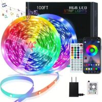Ruban LED 15M, 1 Rouleau, APP et Télécommande, Synchronisation de la Musique, Mode Minuterie, pour Chambre, Salle de Jeux, Fête, Festival