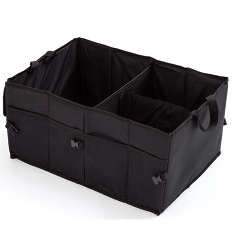 Sac organisateur de coffre de voiture, sac de rangement pour coffre de voiture, sac organisateur de coffre de voiture pliable (56 x 40 x 26 cm) (1/5)