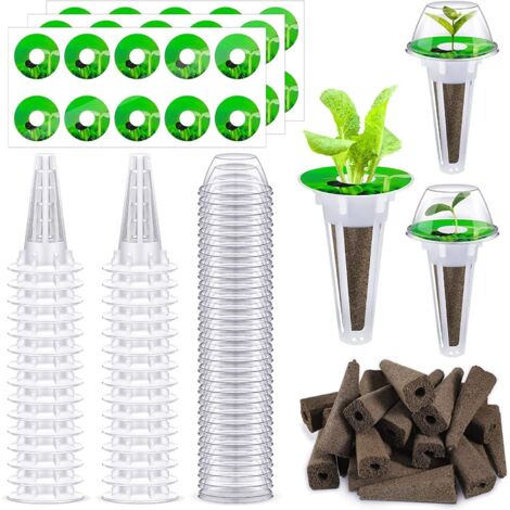 Kit Hydroponique 24 Pièces - Paniers de Culture sans Sol pour Légumes et Herbes (1/4)