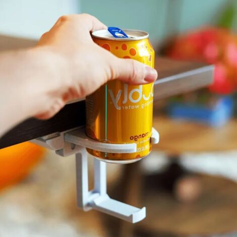Support de verre escamotable sous table – Griffes réglables – Design pliable (1/5)