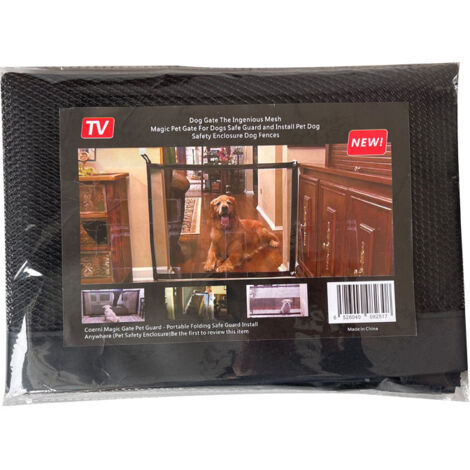 Barrière de Sécurité pour Chien et Enfant - Clôture Amovible sans Perçage pour Chat et Chien - Petite Taille 110 x 78 cm