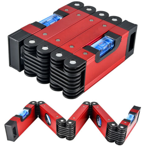 Niveau magnétique pliable multifonctionnel, mesure d'angle 90/45 degrés, niveau à bulle de haute précision. (1/5)