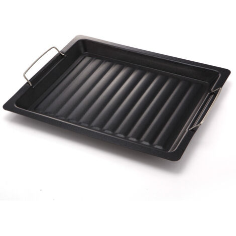 Poêle à Griller Antiadhésive pour Barbecue Charbon - Accessoires Barbecue et Outils de Cuisson Extérieur (1/3)