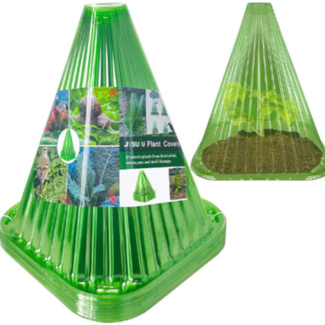 Cape de Protection pour Plantes – Forme Conique Verte – Protège contre les Oiseaux et le Gel – 1 Pièce – Protection Hivernale (1/5)