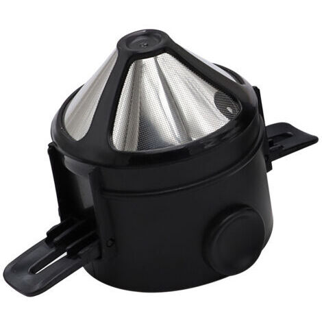 Filtro de café reutilizable, goteador de café de acero inoxidable, filtro de té permanente portátil sin papel, 1 a 2 tazas para viajes en casa y oficina (1/5)