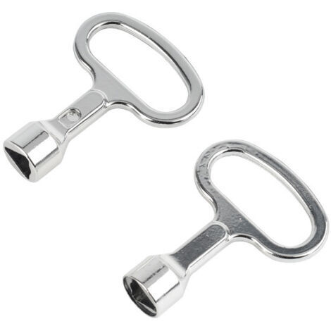 4 llaves triangulares de metal, llaves para medidor de gas y válvula de purga del radiador de 53,6 mm (1/3)