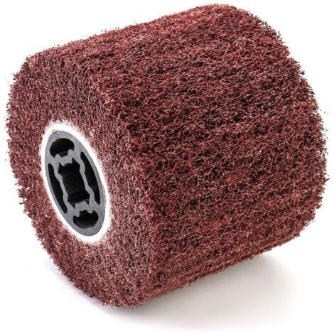 Cepillo abrasivo de fibra sintética para renovadores de exterior, Ø120x100x19mm, granulometría 120 (1/5)
