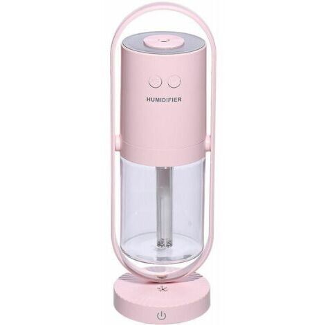 Humidificador de escritorio Rare Pearl, mini humidificador, humidificador silencioso, humidificador de luz nocturna, humidificador de iones negativos, humidificador USB, rosa (1/5)