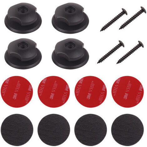Pieza de puntos de fijación de gancho para automóvil Gancho organizador de maletero trasero Kit de hardware de red de carga Punto de tornillo de fijación de red de carga de maletero trasero con (1/5)