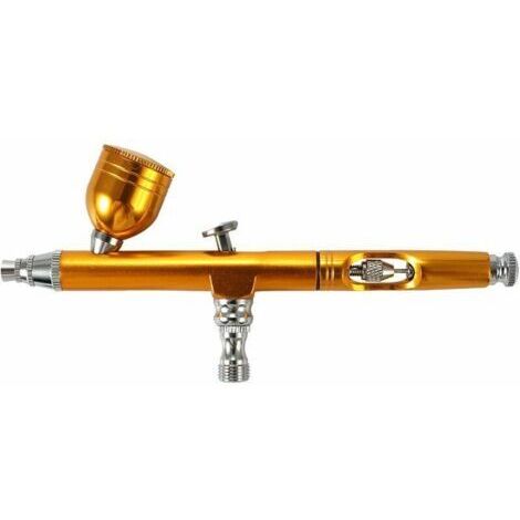 Aerógrafo de perla rara, bomba de aire, pistola pulverizadora, aerógrafo, pintura de pared, reparación de muebles pintados, herramienta para hacer pasteles, dorado (1/4)