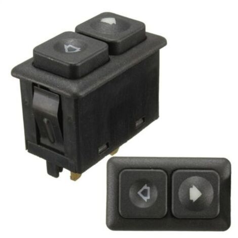 Interruptor de ventana de coche eléctrico, interruptor de control de ventana eléctrica de 5 pines compatible con BMW E23 E24 E28 E30 61311381205 (1/5)
