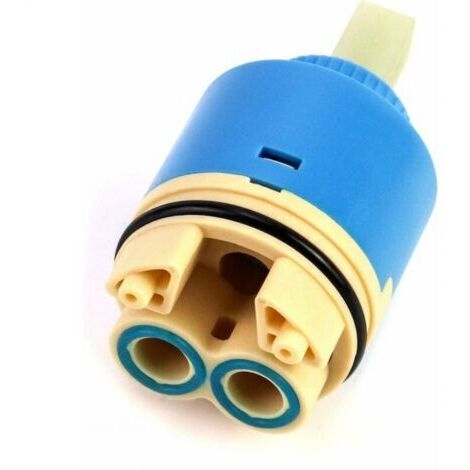 Cartucho cerámico de recambio, Cerámica para grifo monomando, Cartucho cerámico para cocina o baño 40 mm, con base,Azul (1/5)