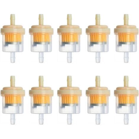 Filtro de cartucho magnético de 10 piezas para eliminar impurezas de gasolina, filtro de gasolina de combustible rápido para motocicleta, cortacésped, tractor (1/4)