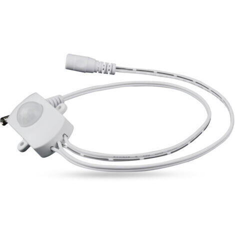 Interruptor de luz con sensor infrarrojo de 5 A CC, 5-24 V, sensor infrarrojo para el cuerpo humano, rango de retardo ajustable de 2 a 360 segundos, para iluminación activada por movimiento. (1/5)