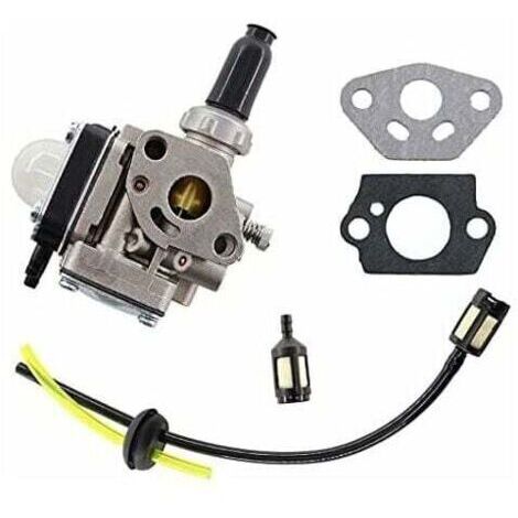 Carburador para motor Kawasaki TH43, TH48, apto para cortadoras de césped, equipado con filtro de combustible universal y junta. (1/4)