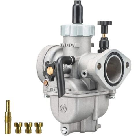 Carburateur PE19 mm pour moteur de moto à bride 100 cc - 125 cc avec gicleur