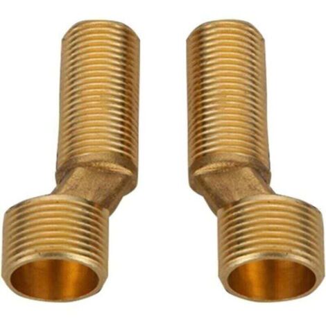 Mezclador excéntrico para baño/ducha, XU, reductor de codo de latón, brazo giratorio ajustable, montaje en pared, salida de ascensor, excéntrico largo, dorado - (1/3)