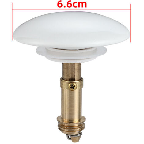 Tapón de desagüe para lavabo emergente, apto para la mayoría de lavabos de cocina y baño, tapa de 66 mm. (1/5)