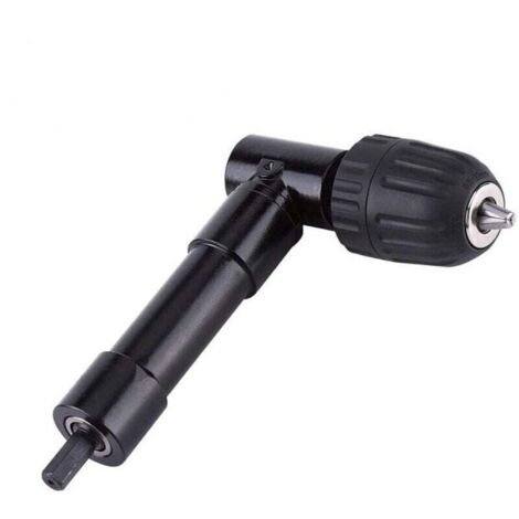 Mandril autoajustable de ángulo recto de 90°Taladrado en espacios reducidosConstrucción/bricolajeAdaptador de broca de liberación rápidaProfesionales y aficionados al bricolaje (1/4)
