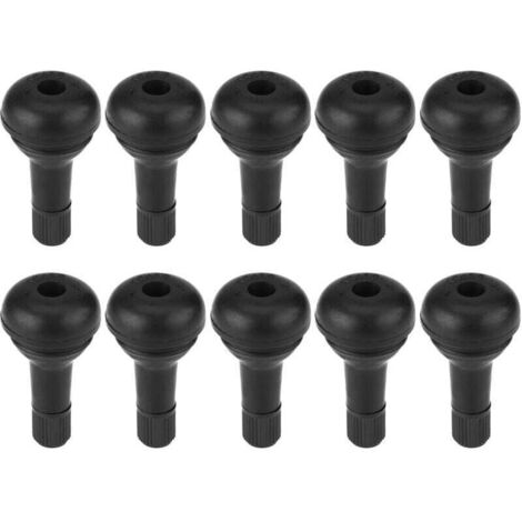 10 unidades de vástago de válvula de neumático de rueda TR415 para coche, válvula de goma corta con ajuste a presión (1/4)