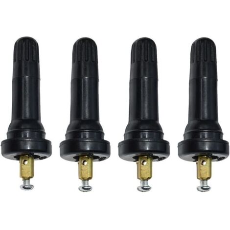 Vástago de válvula del sensor de presión de neumáticos TPMS de 4 piezas , sistema de monitoreo de presión de neumáticos de válvula TPMS, sensor del sistema de monitoreo de presión de neumáticos (co