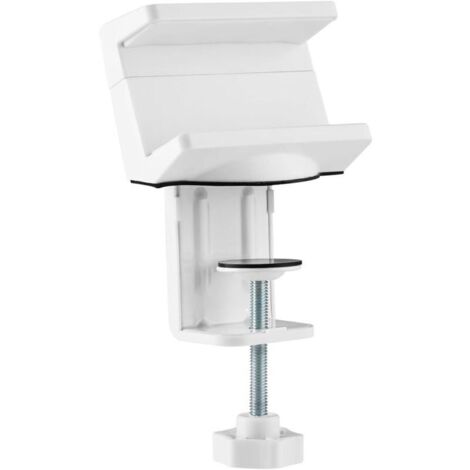 Soporte de mesa para regletas - Soporte de sobremesa para regletas o concentradores USB de 50 a 70 mm de ancho, soporte de escritorio, almohadillas protectoras de silicona, soporte para regleta (1/4)