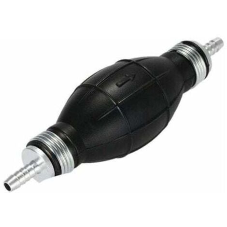 Bomba manual de combustible de 8 mm con cebador para barco, de aleación, para gasolina y diésel, universal, para gasolina, aceite, agua, transferencia de combustible, para automóvil y jardín. (1/4)