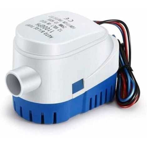Bombas de achique, XU, 12 V, 1100 GPH, automáticas, silenciosas, para agua líquida marina, para barcos, estanques y piscinas (1/4)