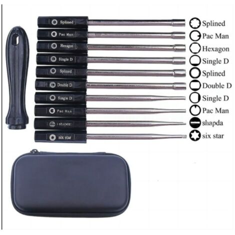 Kit de tournevis pour carburateur - 6 pièces / 8 pièces / 10 pièces - lot en sachet avec fermeture éclair (1/5)