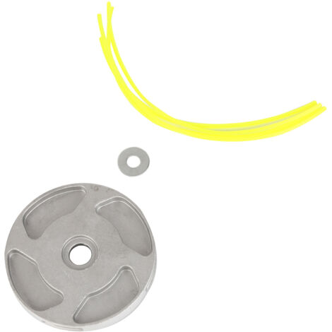 Tête de coupe à disque en aluminium avec corde de coupe en nylon multifonctionnelle, accessoires pour tondeuse à gazon, disque de coupe agricole en aluminium (1/4)