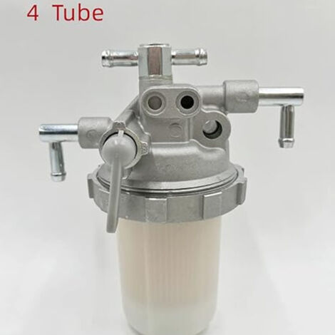 Filtre à carburant à quatre tuyaux 129612-55620 129100-55621, compatible avec Yanmar 4TNE88-RAG2 (1/4)