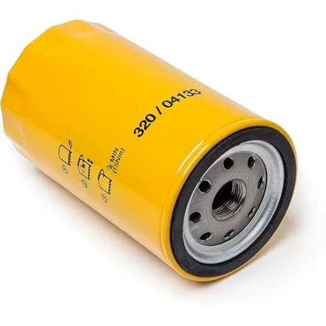 L'élément de filtre à huile pour excavatrice 320/04133A 32004133 32004134 convient aux JCB. (1/4)