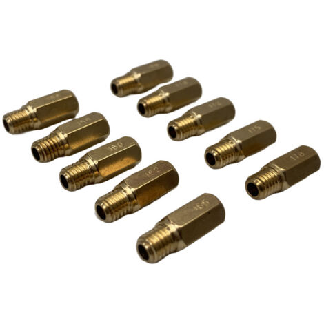 Kit de réparation de carburateur pour moto PE PWK, comprenant 10 pièces pour gicleur principal et buse hexagonale. (1/4)