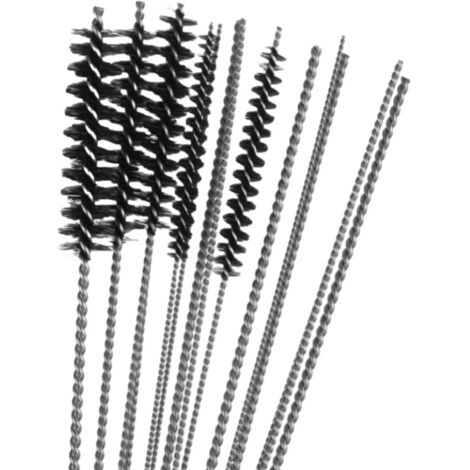 Brosse de nettoyage pour carburateur de moto, pistolet à peinture, aérographe, kit de nettoyage de câbles, brosse d'outillage, aiguille d'élargissement des trous de carburateur (1/4)